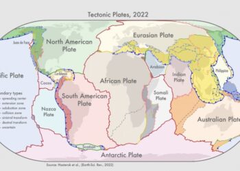 Hay nuevo mapa global de provincias geológicas y placas tectónicas