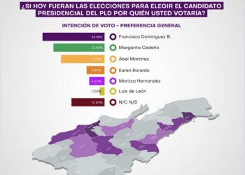 Domínguez Brito lidera preferencia interna en 5 de 9 provincias decisivas 
