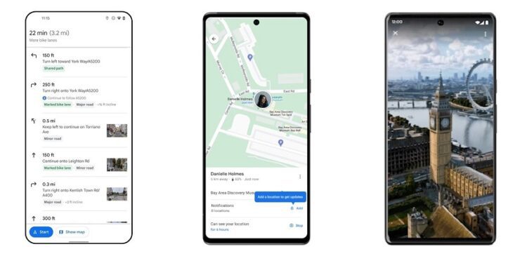 Google Maps con tres nuevos servicios de navegación por satélite
