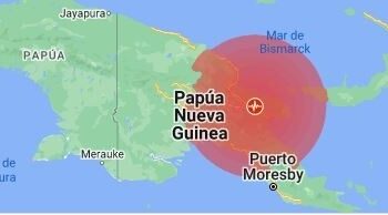 Un terremoto de magnitud 7.6 sacude Papúa Nueva Guinea