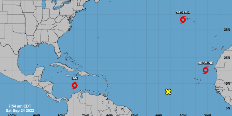 Depresión número 9 se convierte en tormenta tropical Ian