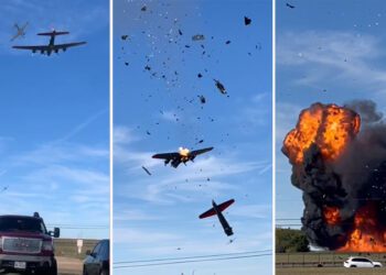 Dos aviones militares colisionan en Estados Unidos