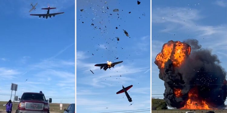 Dos aviones militares colisionan en Estados Unidos