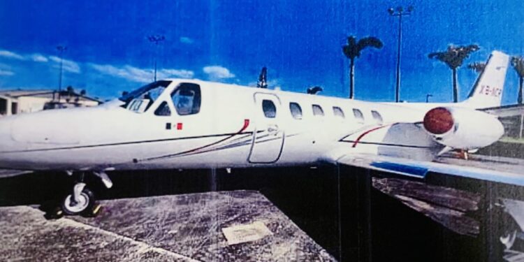 El Ministerio Público tutela avioneta XB-NCR, C550 cumpliendo con resolución de tribunal