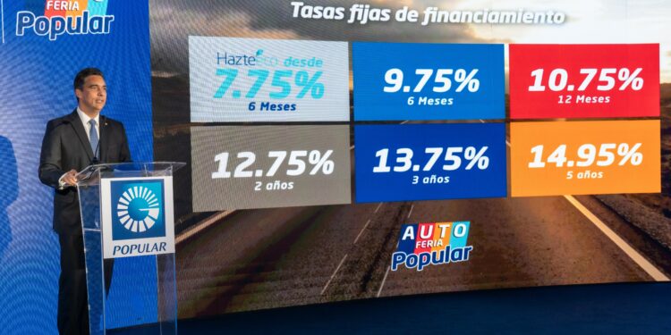 Autoferia Popular ofrece las tasas más competitivas del mercado desde 9.75%