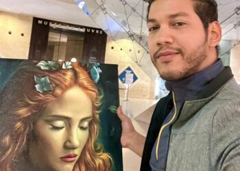Artista visual dominicano se destaca en el Carrusel del Louvre en París
