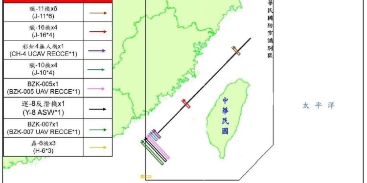 Taiwán: más de 40 aviones de combate chinos se acercan su espacio antes de la reunión entre Biden y Xi