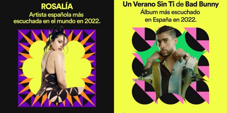 Lo más escuchado en la plataforma Spotify en 2022