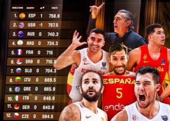 España desplaza a EEUU. como número 1 clasificación mundial de la FIBA