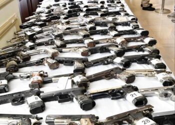 Realizan masiva incautación de armas en San Cristóbal 