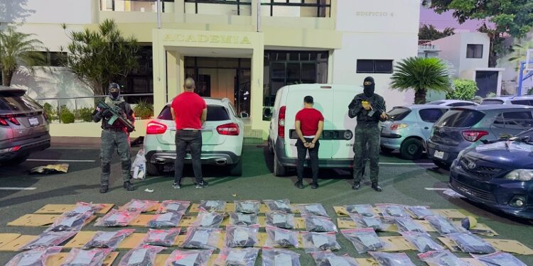Incautan 320 láminas de presunta cocaína en Santo Domingo Este