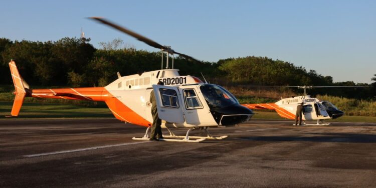 Dos nuevos helicópteros se suman a la vigilancia fronteriza