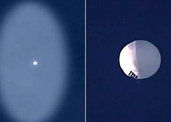 EEUU derriba el globo espía chino sobre el Atlántico