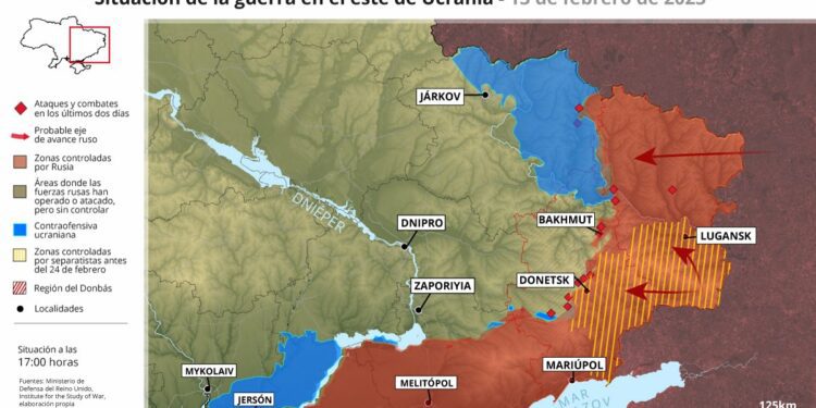Ucrania ordena una evacuación inmediata a los residentes en Bajmut