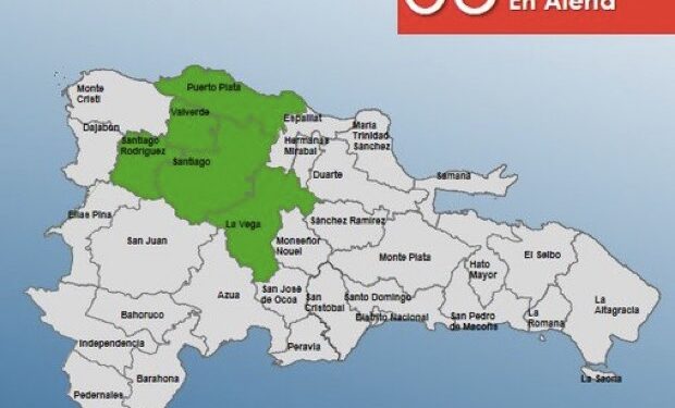 El COE decreta alerta en cinco provincias por posibles lluvias