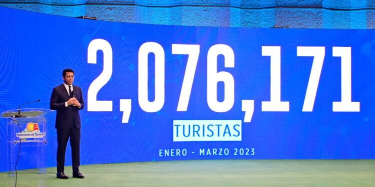 RD con nuevo récord de turistas en primer trimestre 2023