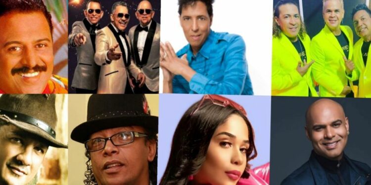 Grandes estrellas del merengue en una histórica noche en Bogotá