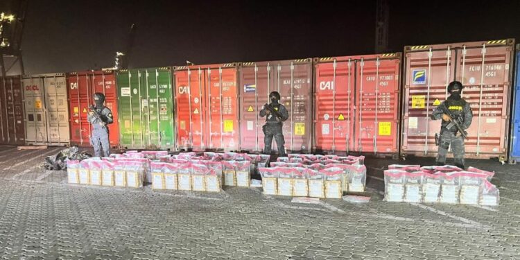 Ocupa 451 paquetes de presunta cocaína en el Puerto Caucedo con destino a Róterdam