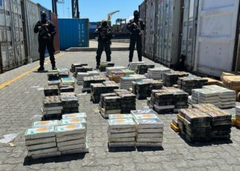 Autoridades incautan en Puerto Caucedo 728 paquetes de presunta cocaína