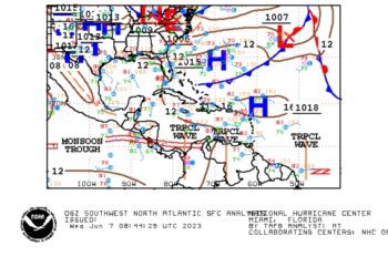 Tormenta tropical Bret y depresión tropical en la mira de ONAMET