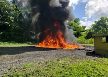 La Procuraduría incinera en seis meses más de 13 toneladas de drogas 