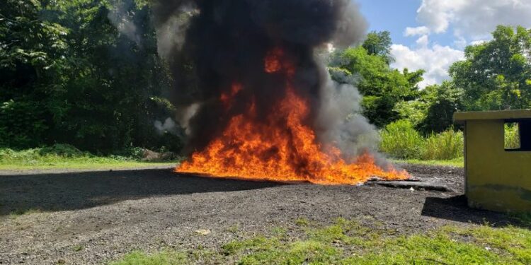 La Procuraduría incinera en seis meses más de 13 toneladas de drogas