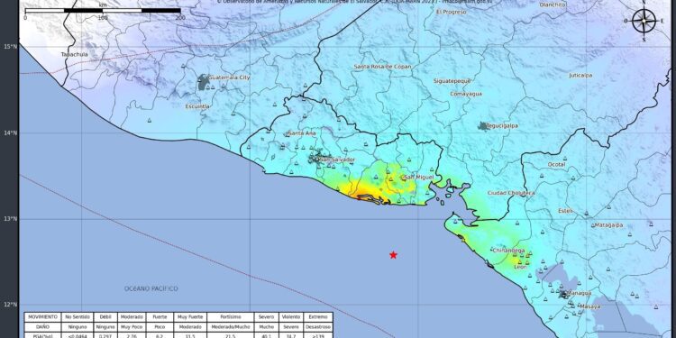 Terremoto de magnitud 6,8 sacude Centroamérica sin alerta de tsunami