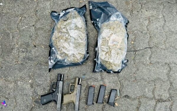 Autoridades ocupan marihuana y pistolas venían en tanque de comida desde NY