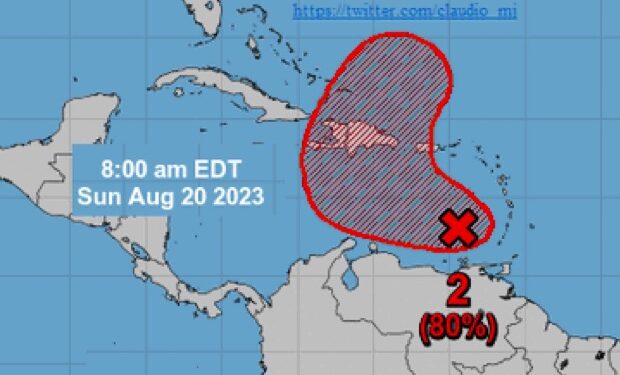 Vigilancia meteorológica en RD por potencial ciclón en el Caribe