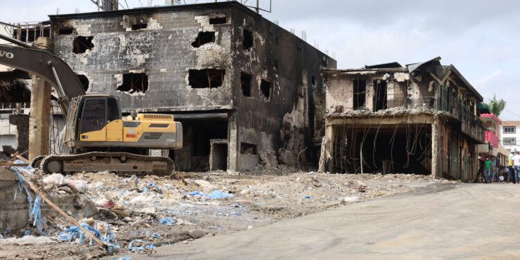 ONESVIE recomienda derribar tres edificios afectados por explosión en San Cristóbal