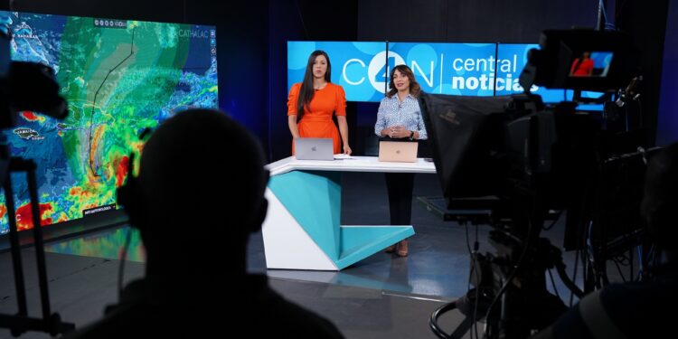 RTVD dispone transmisión en vivo, sin parar, hasta la salida del país de la tormenta Franklin 