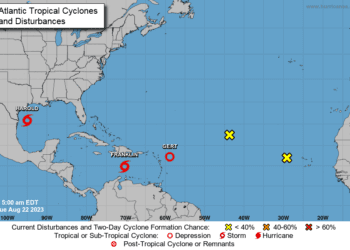 Franklin impactaría el territorio nacional a partir de la mañana del miércoles 