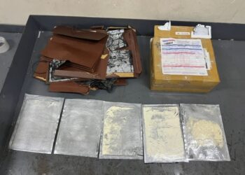Incautan folder relleno de cocaína que serían enviados a Australia.