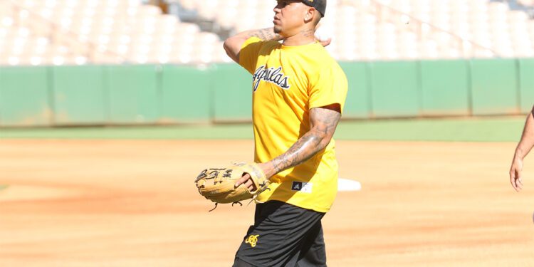 Yairo Muñoz se reportó saludable listo para ayudar a las Águilas