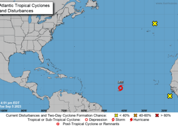 Depresión tropical 13 se convierte en la tormenta tropical Lee