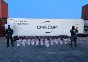 Operativo en Puerto Caucedo: Incautados 149 paquetes de presunta cocaína