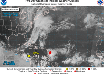 Pronostican fin de semana lluvioso en RD por vaguada y efectos de huracán Tammy