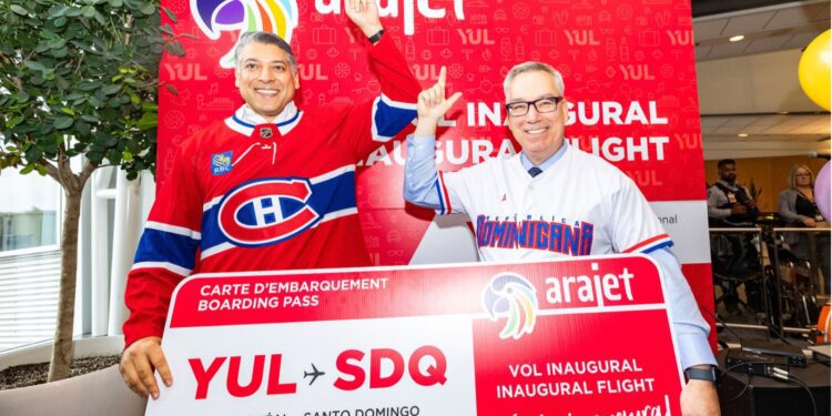 Arajet inaugura ruta entre Santo Domingo y Montreal con 4 frecuencias semanales