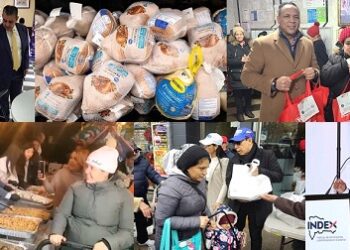 Más de 15 mil personas NYC reciben pavos para celebrar Thanksgiving