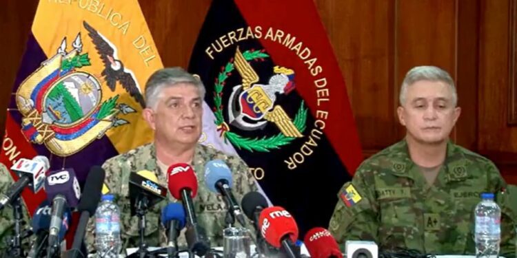 Operativo Militar en Ecuador: detienen a 329 presuntos terroristas en 24 horas