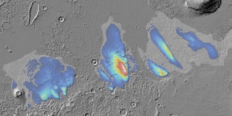 Descubren enorme masa de hielo bajo el polvo de Marte; Derretido podría cubrir todo el planeta