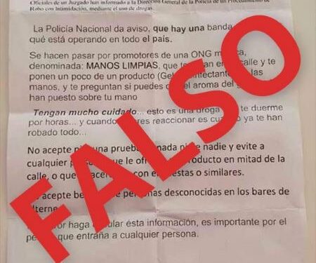 Policía informa es falsa alerta sobre banda 'Manos Limpias' circula en WhatsApp