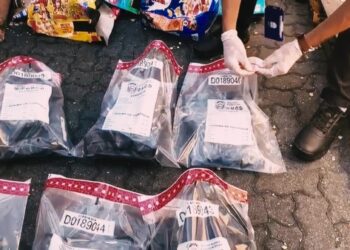 Ocupan 19 paquetes de marihuana en tanques llenos de comida desde Estados Unidos