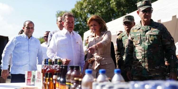 Incineración récord de cigarrillos, alcohol y medicamentos Ilícitos en RD