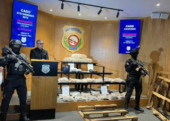 Autoridades incautan 225 paquetes de presunta cocaína en Puerto Multimodal Caucedo