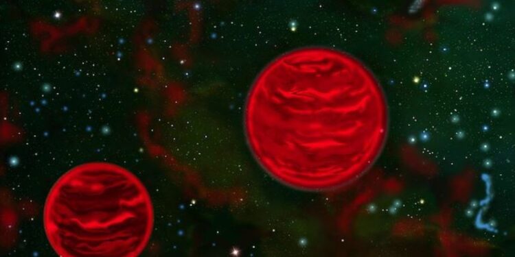 Se descubren planetas errantes tamaño Júpiter atraídos entre sí