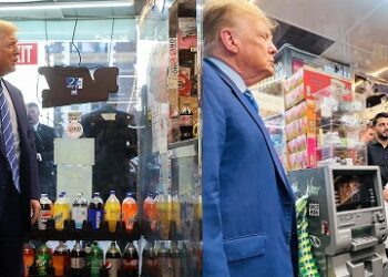 Trump visita bodega Alto Manhattan de dominicano mató uno
