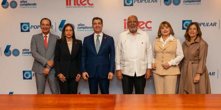 Banco Popular firma alianza con INTEC para otorgar pasantías a estudiantes meritorios