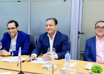 Dirigentes del PLD y candidato a la presidencia.