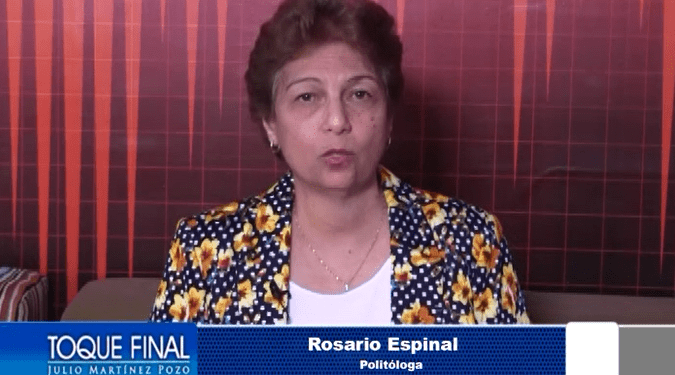 Rosario Espinal afirma abstención electoral aumentó significativamente en 2020 y 2024